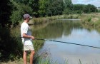 Pêche dans l'étang