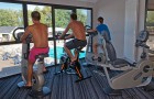 Equipped fitness room