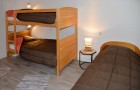 Chambres avec 4 lits simples 90x190cm dont 2 superposés