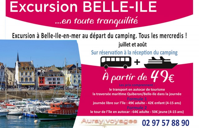 Excursion à Belle Ile avec Auray VoyagesExcursion à Belle Ile avec Auray Voyages
